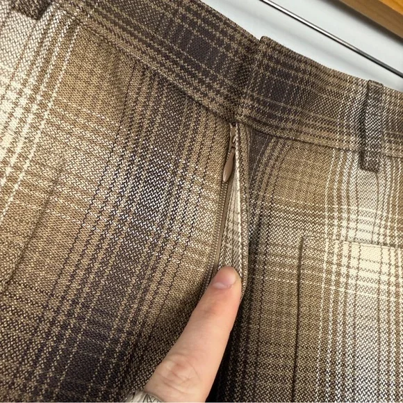 Christian Dior Tartan Wool Plaid Wide Leg Pants - Picture 8 of 12